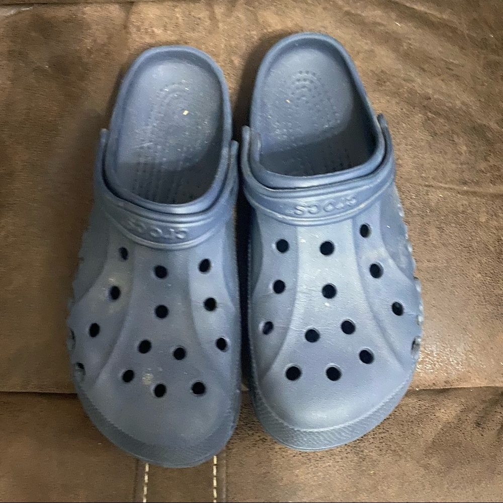 Mens navy crocs size 12